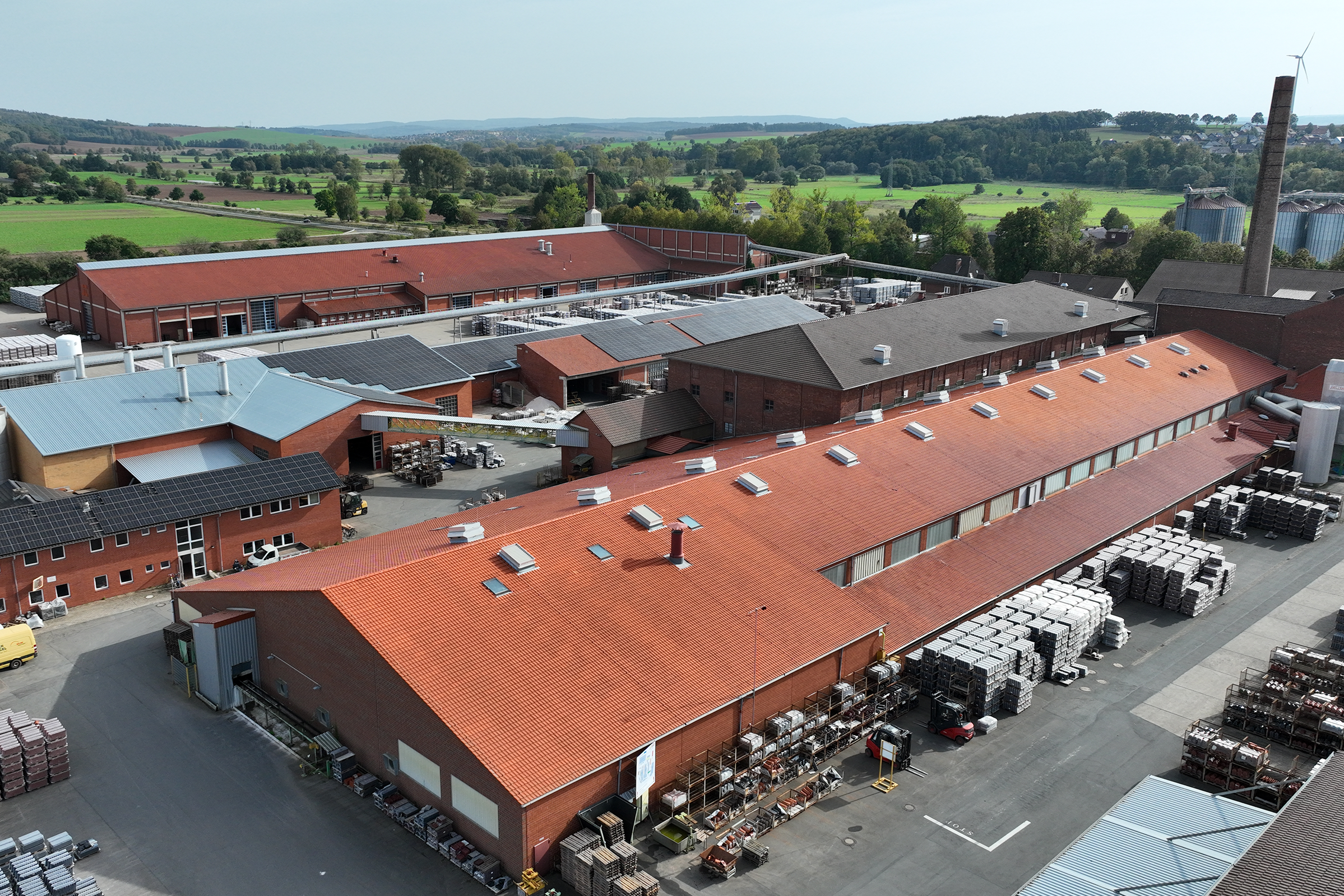 Main site of roof tile manufacturer Jacobi in Bilshausen
