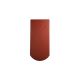 Biberschwanzziegel 18x38 Rundschnitt Edelmarone