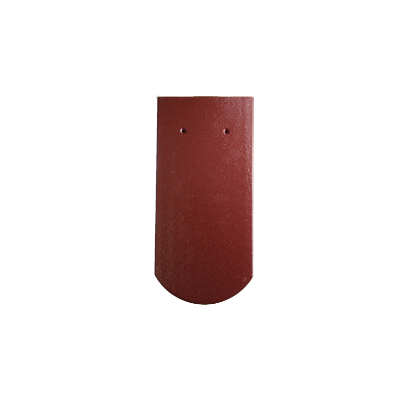 Biberschwanzziegel 18x38 Rundschnitt Edelrosso