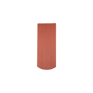 Biberschwanzziegel 15,5 x 38, Segmentschnitt in rotbraun