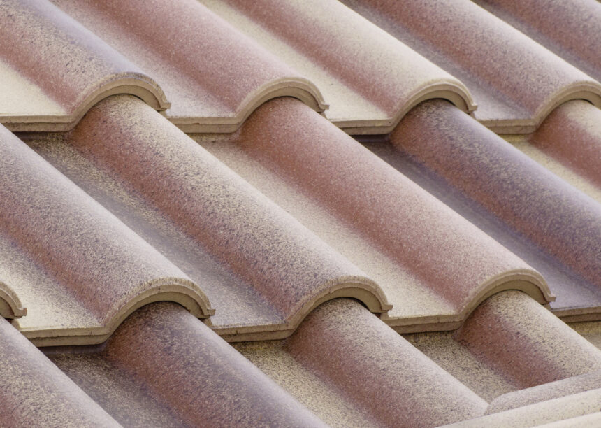 Tile details of a Tuscan villa with Romanesque pan Marko