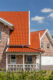 Fantastic clinker brick house with Z5 roof tile from Jacobi in old red